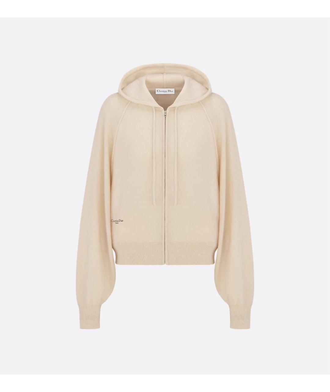 CHRISTIAN DIOR Бежевый кашемировый кардиган, фото 6