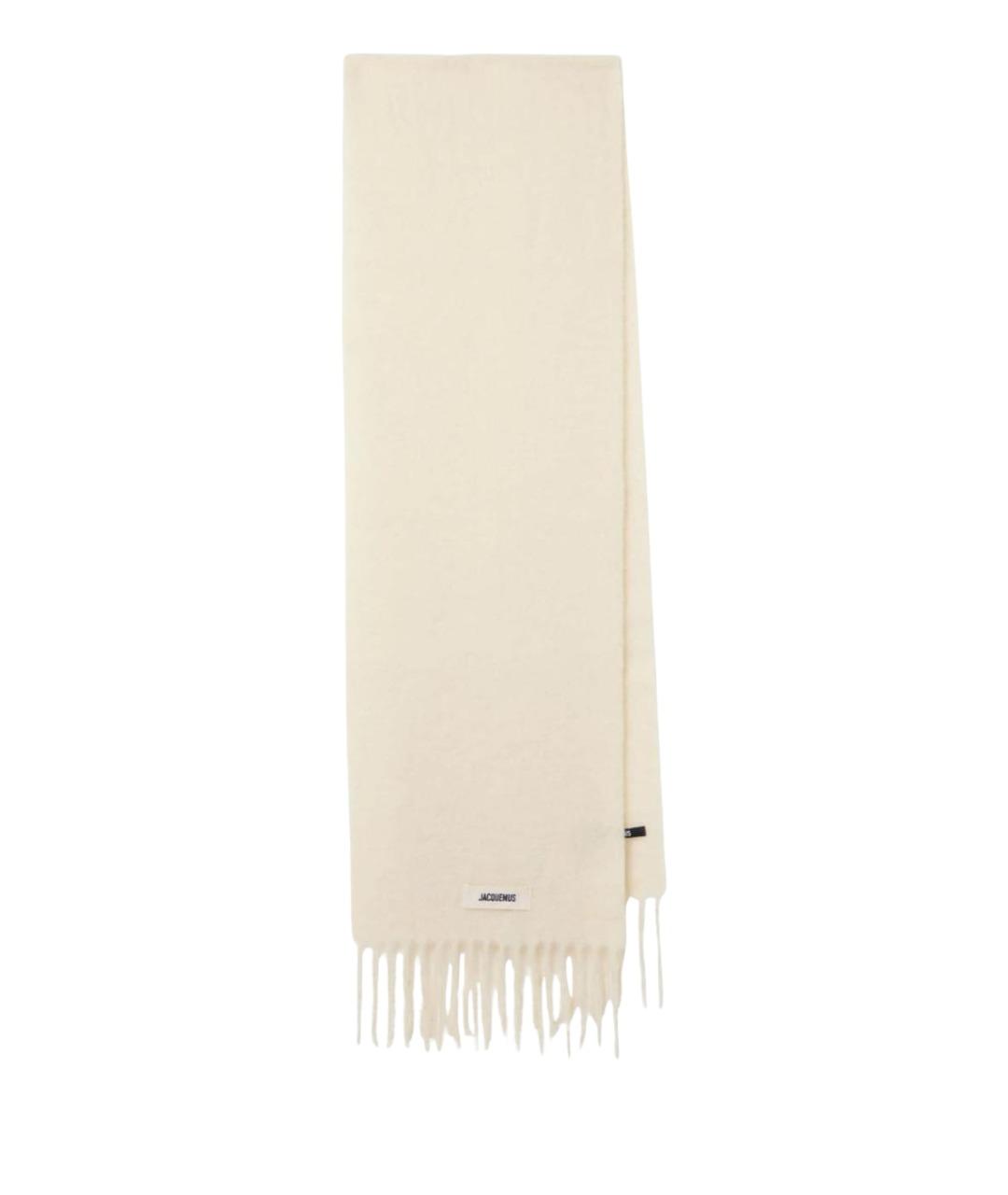 JACQUEMUS Бежевый шерстяной шарф, фото 1