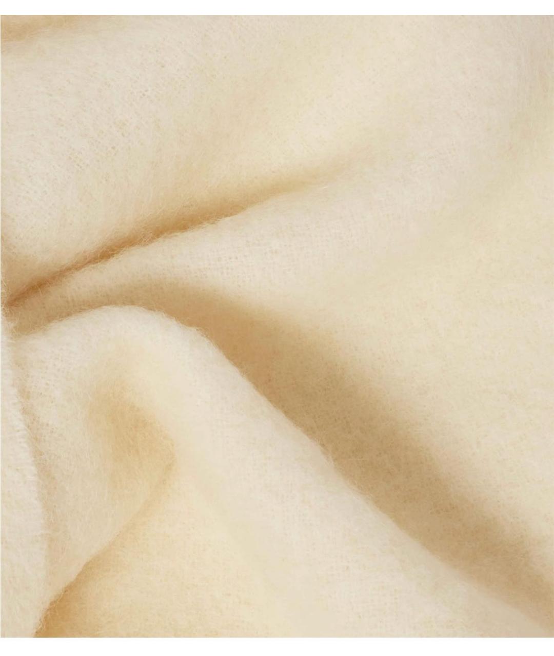 JACQUEMUS Бежевый шерстяной шарф, фото 5