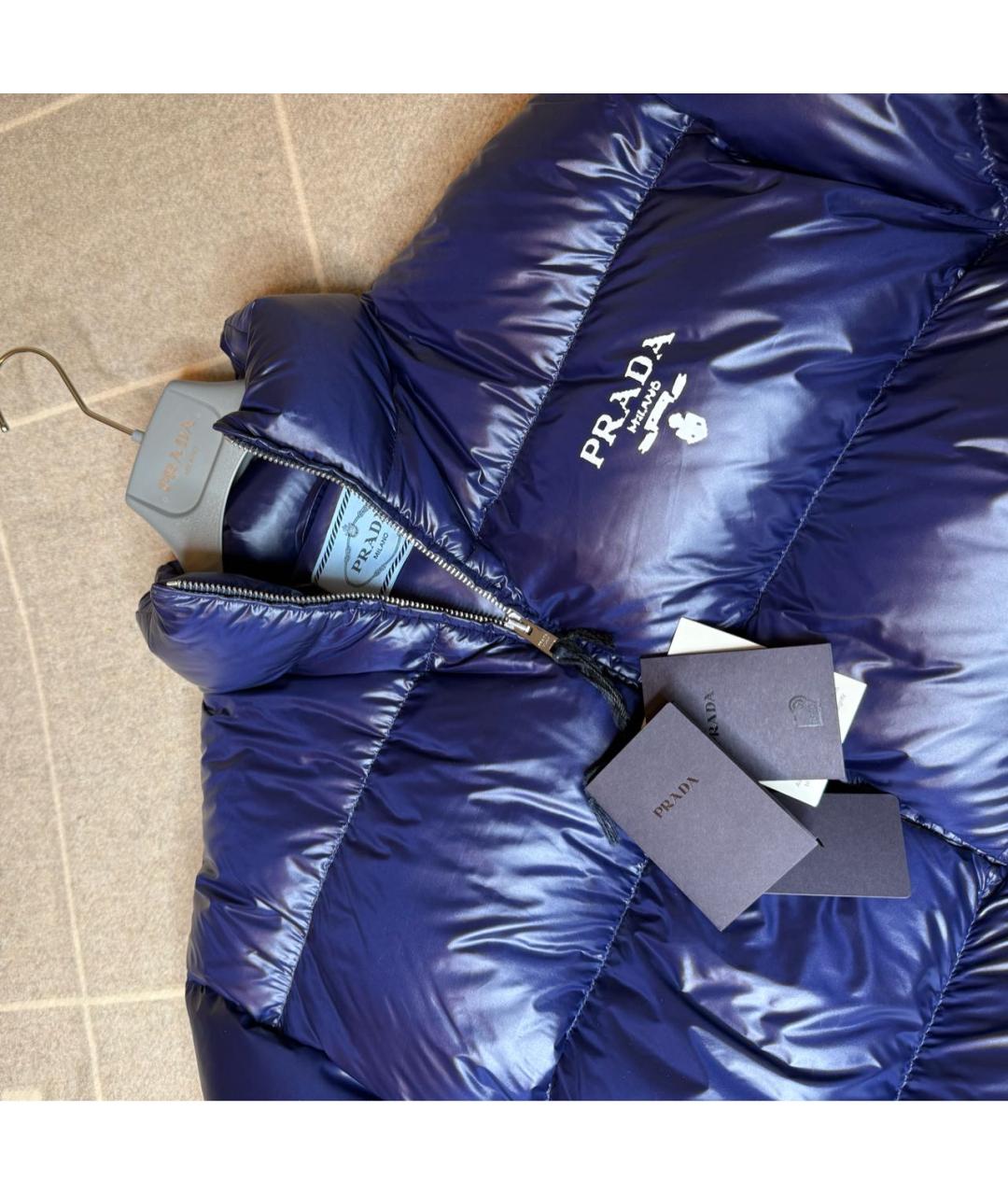 PRADA Синий пуховик, фото 4