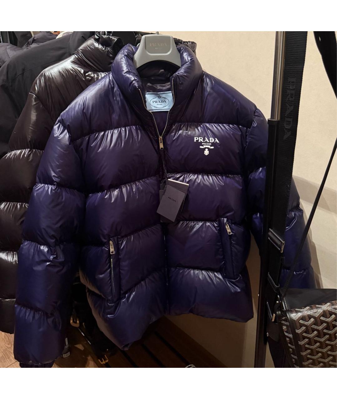 PRADA Синий пуховик, фото 2