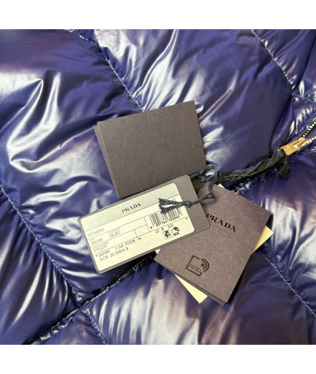 PRADA Синий пуховик, фото 3