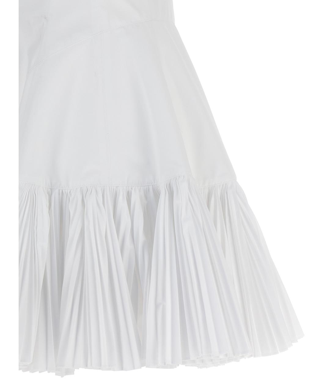 GIOVANNI BEDIN Белое хлопковое повседневное платье, фото 4