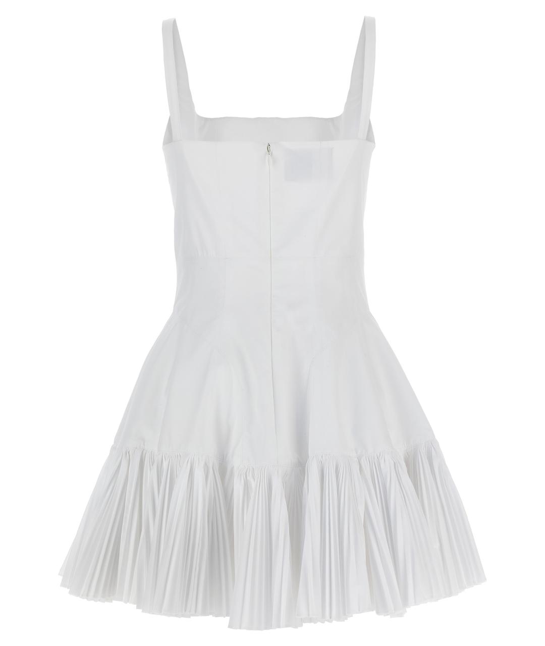 GIOVANNI BEDIN Белое хлопковое повседневное платье, фото 2