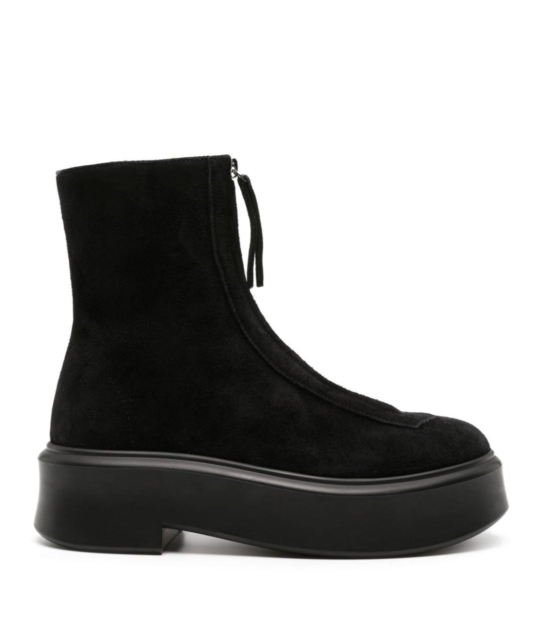 THE ROW Черные замшевые ботинки, фото 1