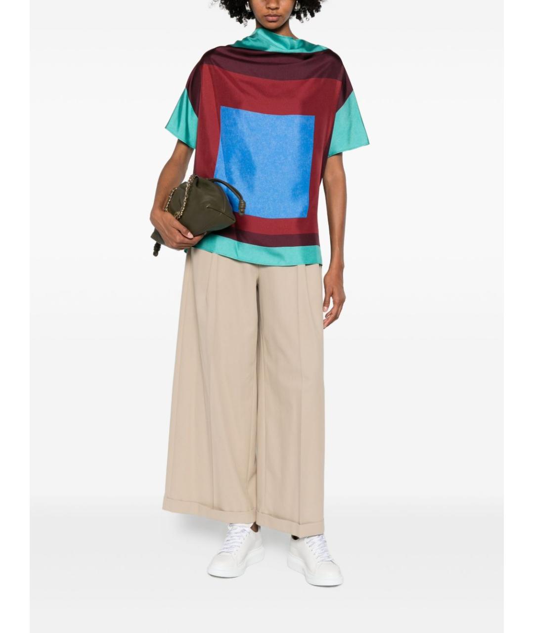 LOEWE Мульти шелковая футболка, фото 6