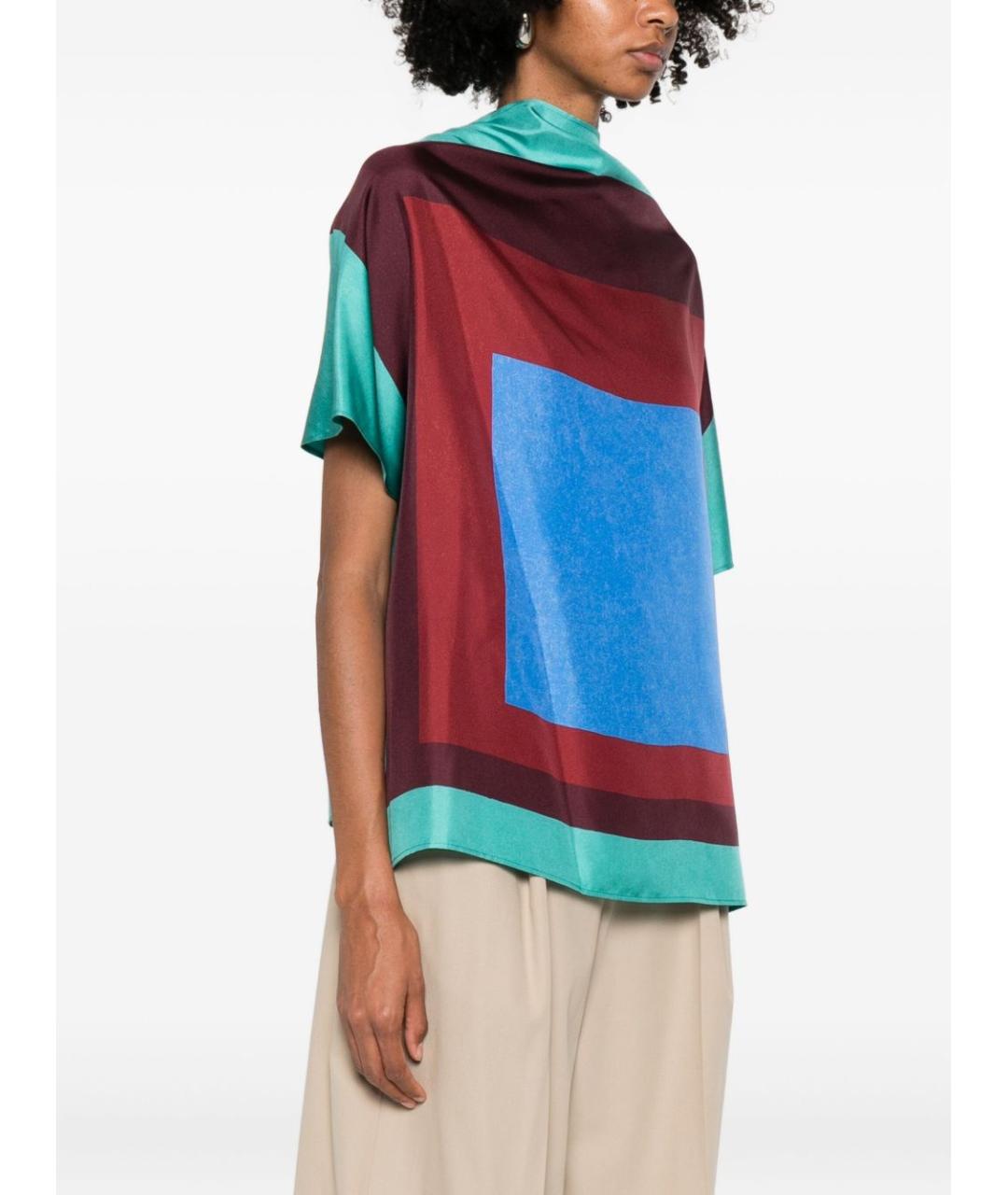 LOEWE Мульти шелковая футболка, фото 3