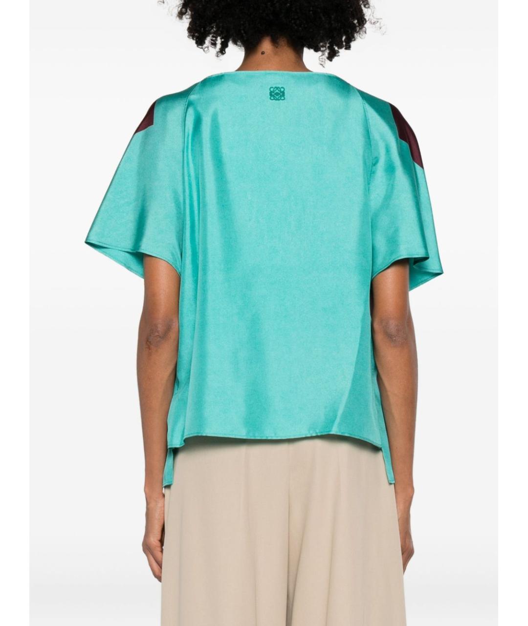 LOEWE Мульти шелковая футболка, фото 4