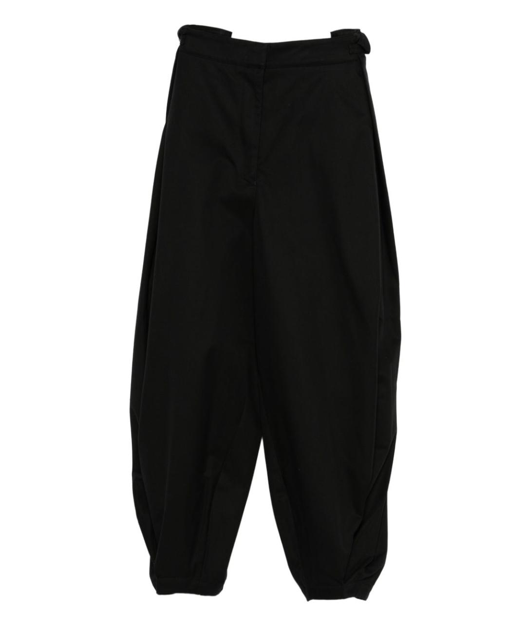 LOEWE Черные хлопковые брюки широкие, фото 1