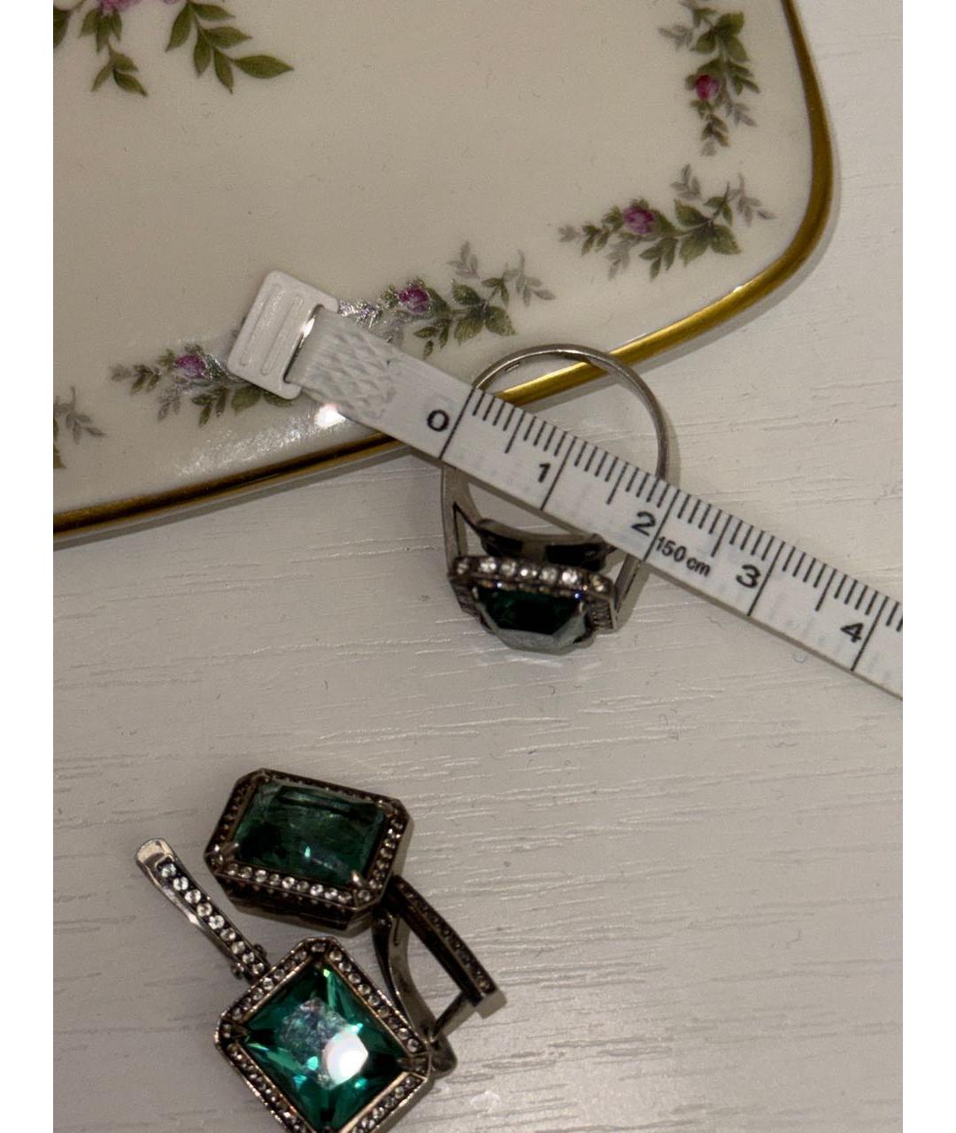 AXENOFF Зеленый серебряный комплект, фото 5