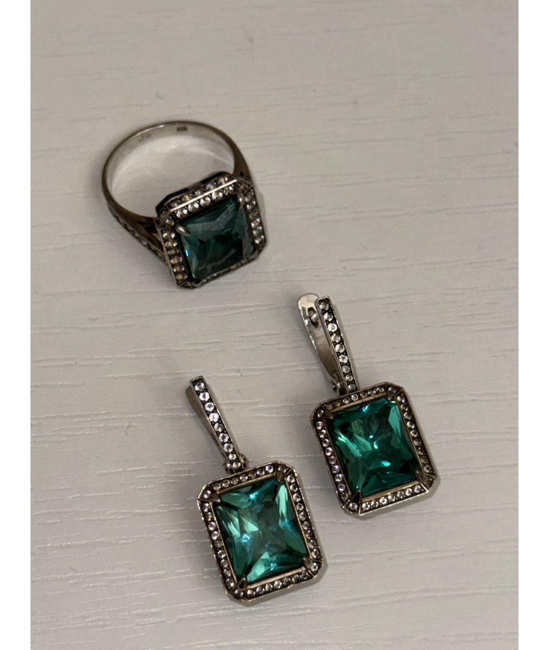 AXENOFF Зеленый серебряный комплект, фото 6