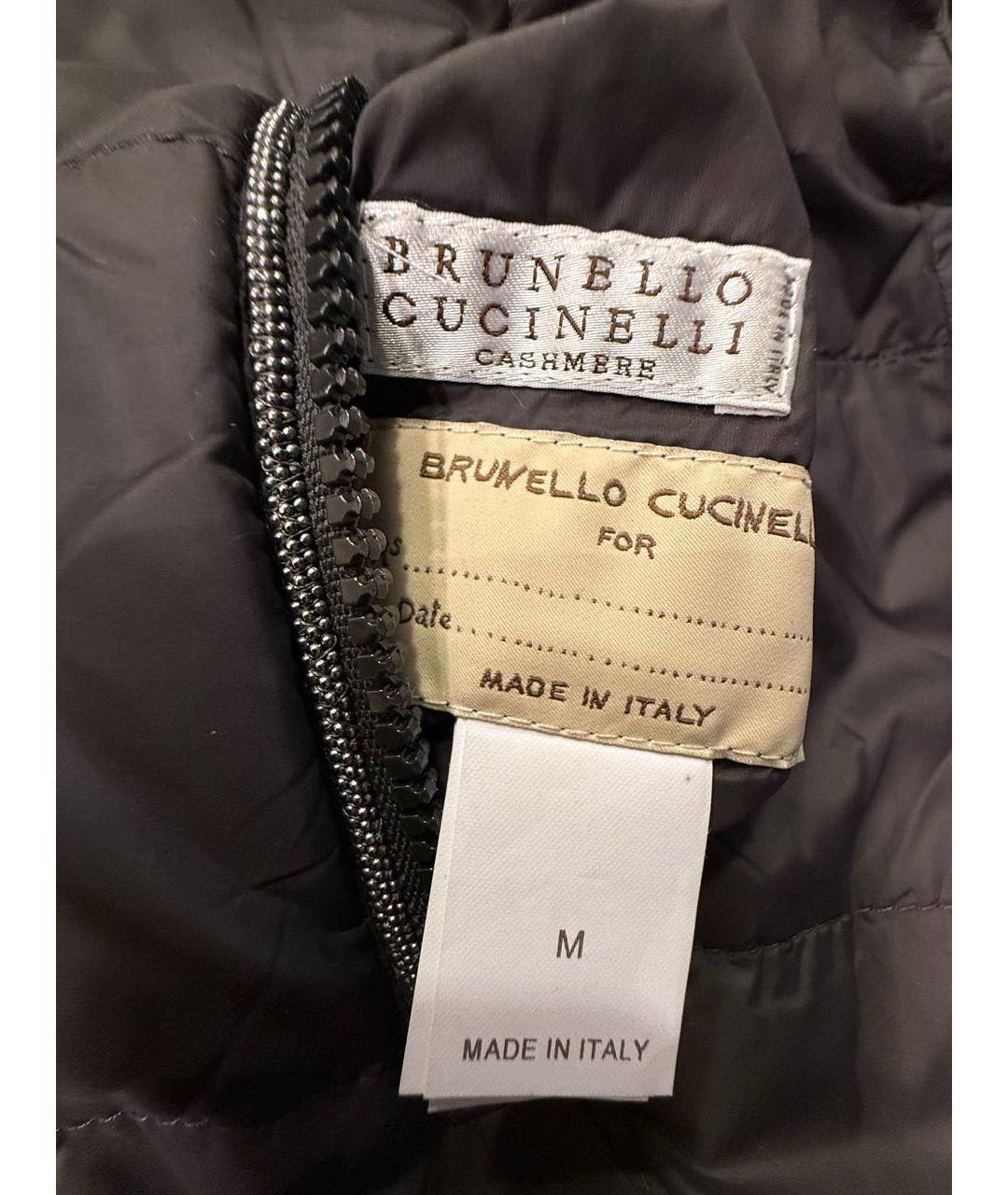 BRUNELLO CUCINELLI Коричневый кашемировый жилет, фото 3