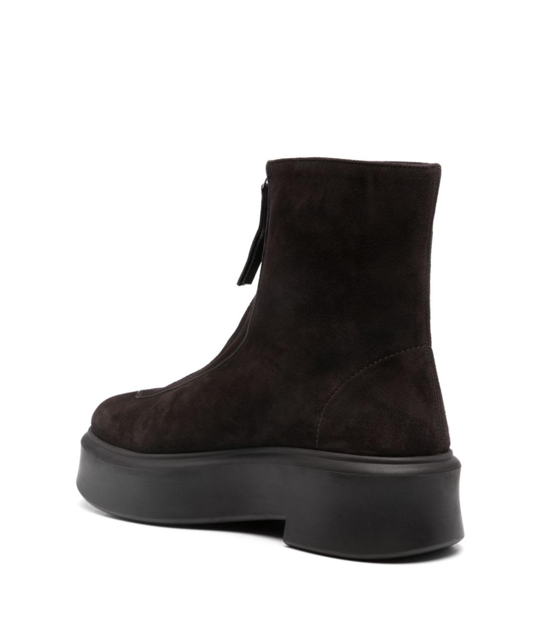 THE ROW Коричневые замшевые ботинки, фото 2