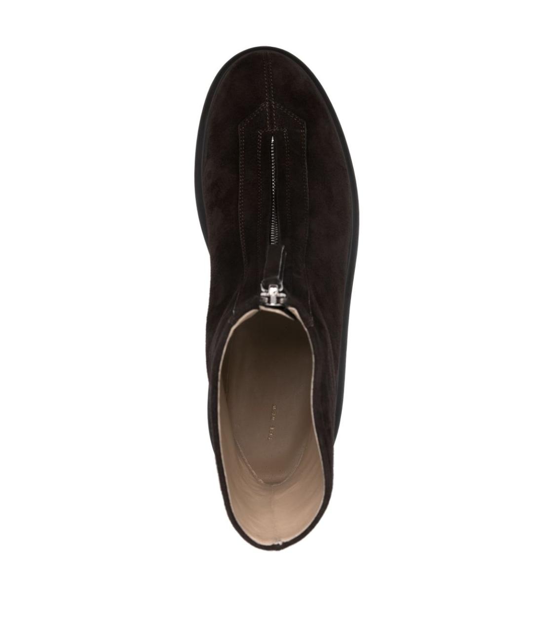 THE ROW Коричневые замшевые ботинки, фото 4