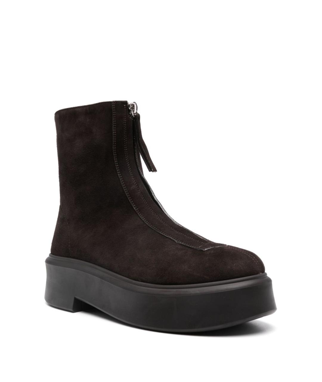 THE ROW Коричневые замшевые ботинки, фото 3