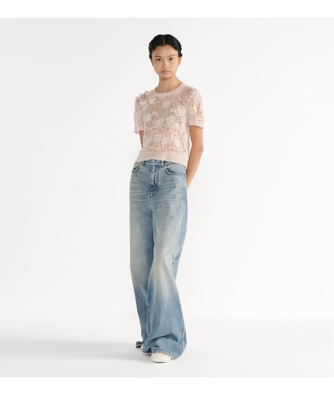 CHRISTIAN DIOR Розовый джемпер / свитер, фото 2