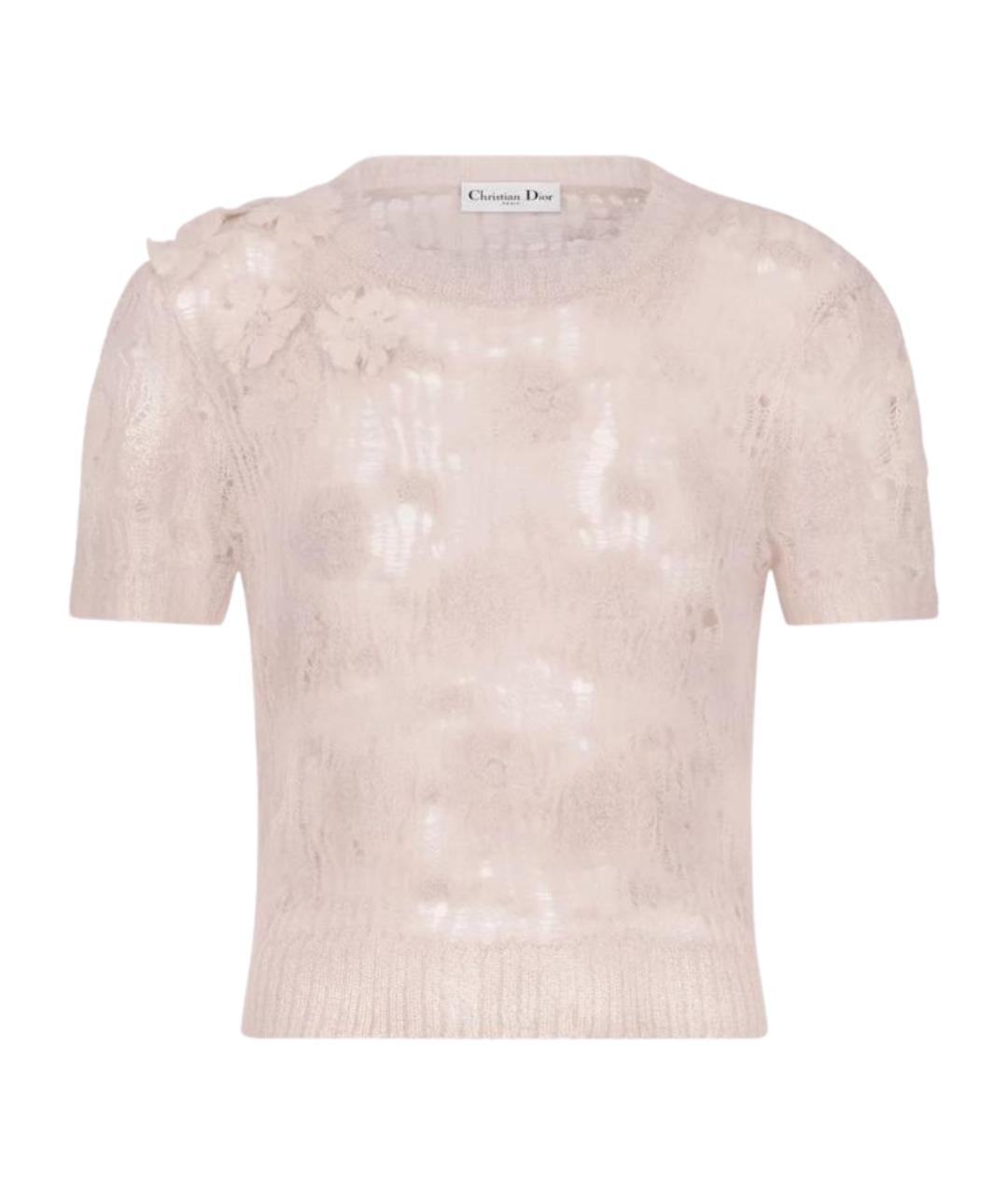 CHRISTIAN DIOR Розовый джемпер / свитер, фото 1