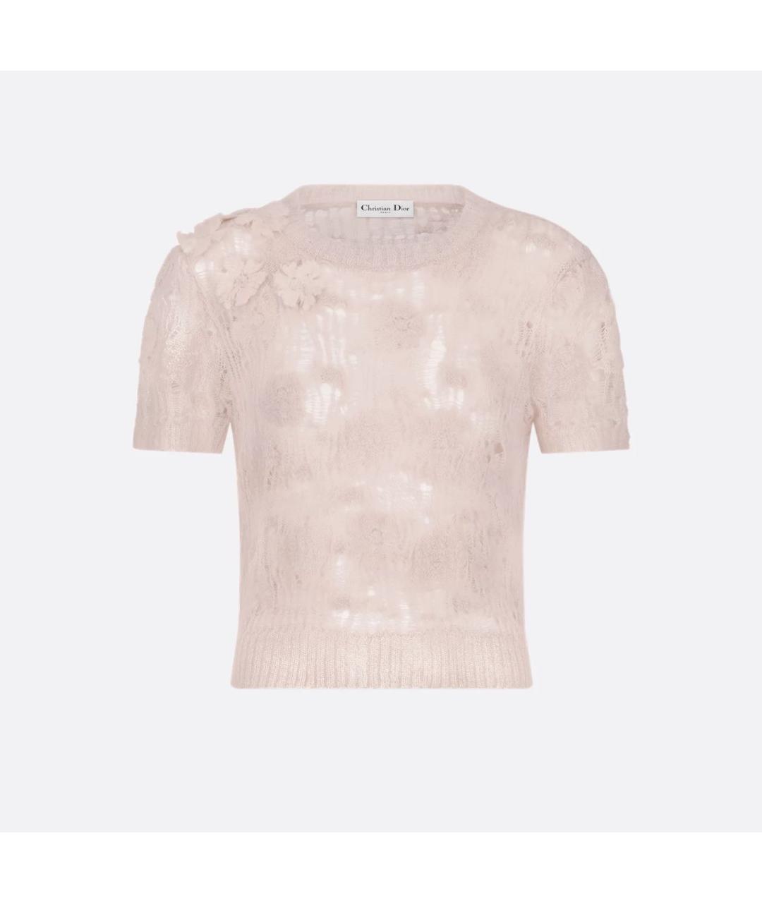 CHRISTIAN DIOR Розовый джемпер / свитер, фото 6