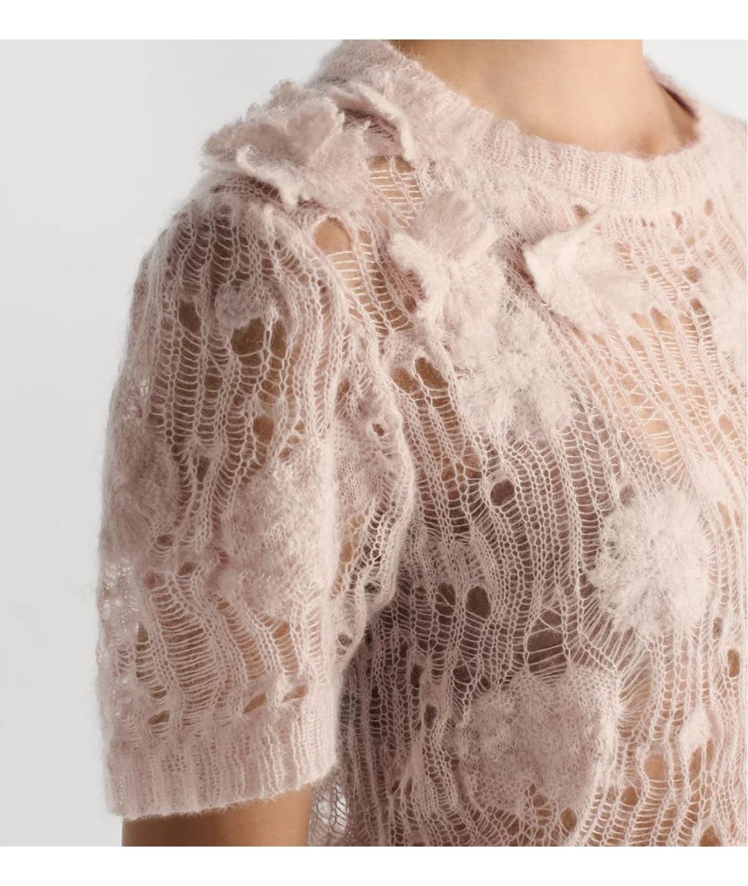 CHRISTIAN DIOR Розовый джемпер / свитер, фото 5