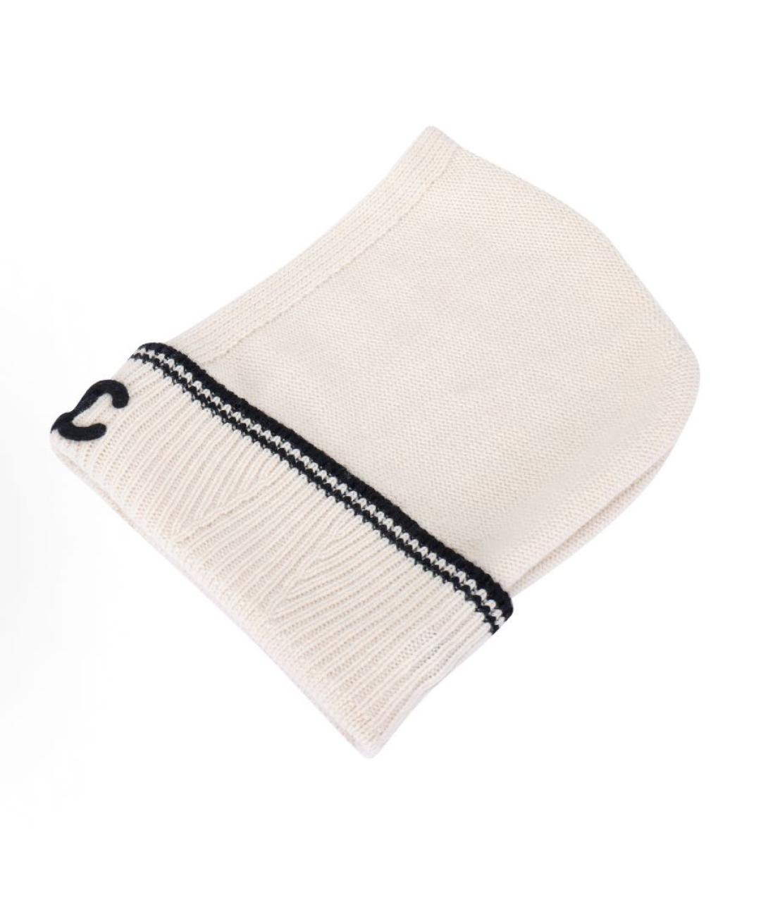 CHANEL Бежевый кашемировый капюшон, фото 4