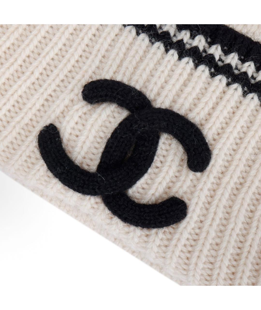 CHANEL Бежевый кашемировый капюшон, фото 3