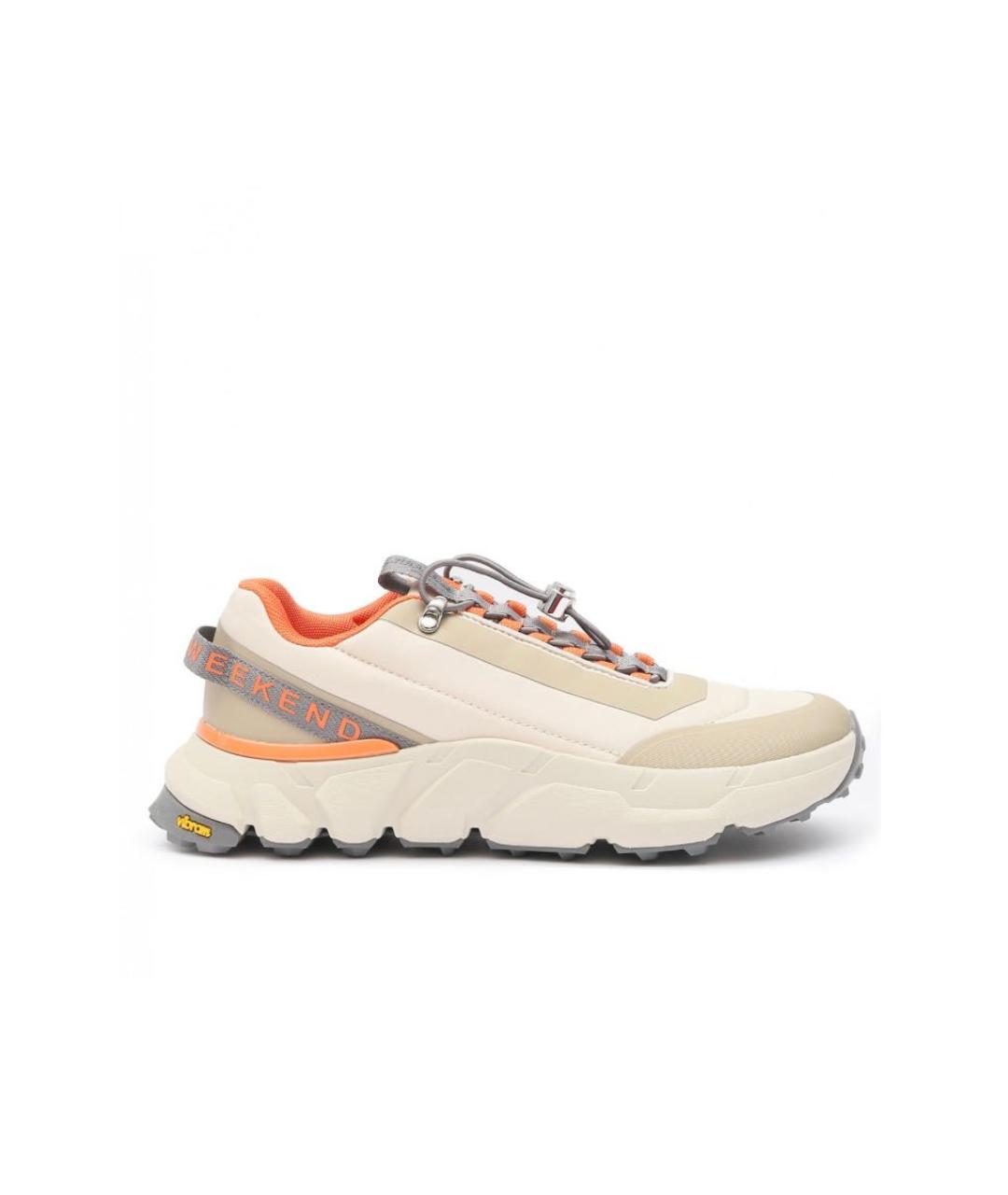 WEEKEND MAX MARA Бежевые текстильные кроссовки, фото 5