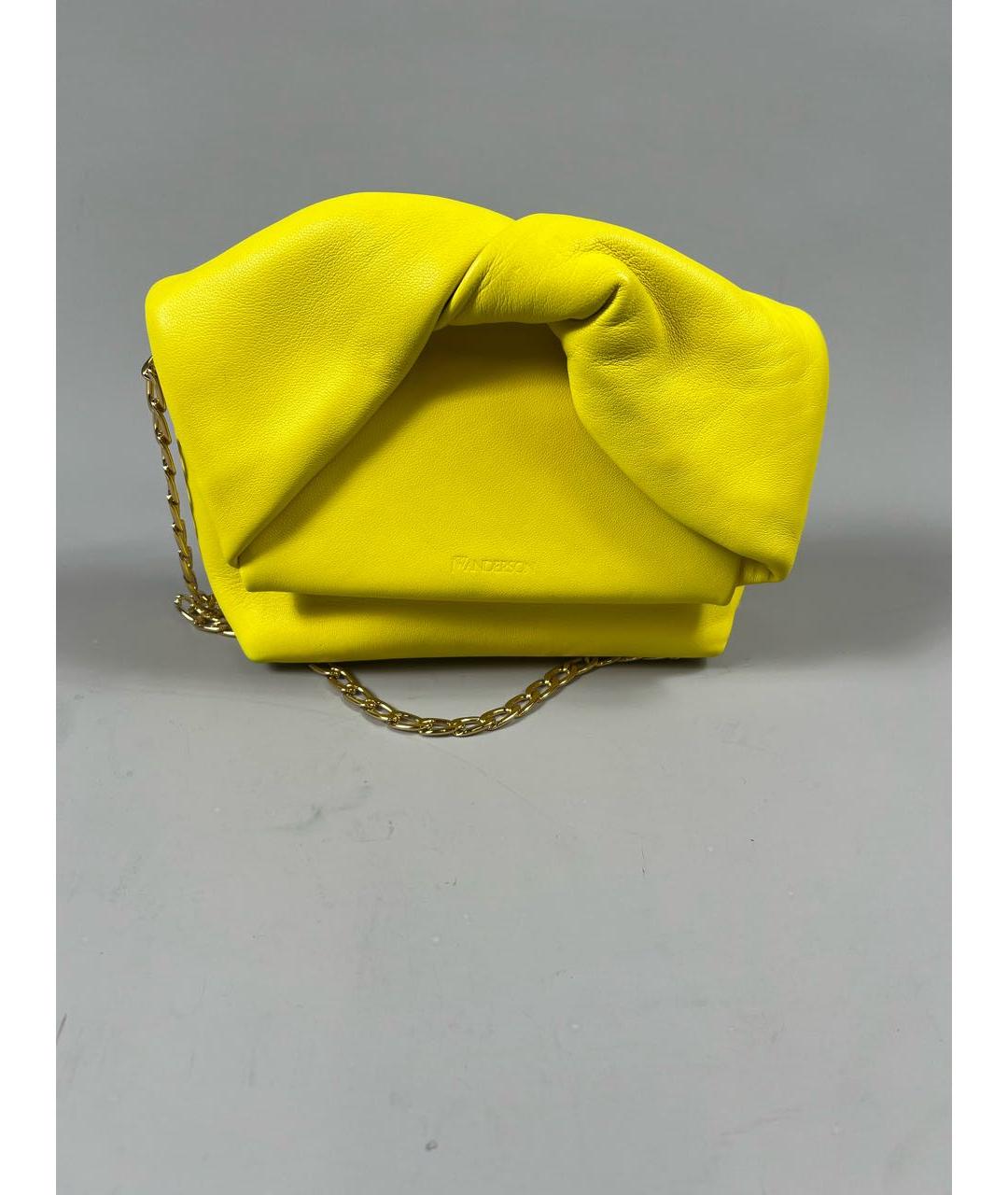 J.W.ANDERSON Желтая кожаная сумка через плечо, фото 8