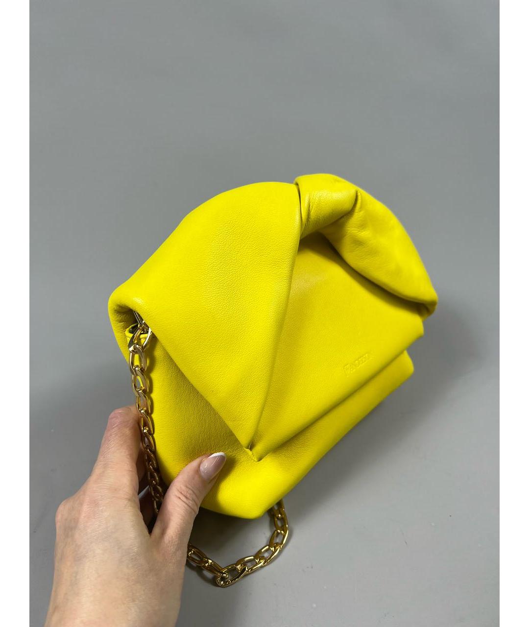 J.W.ANDERSON Желтая кожаная сумка через плечо, фото 2