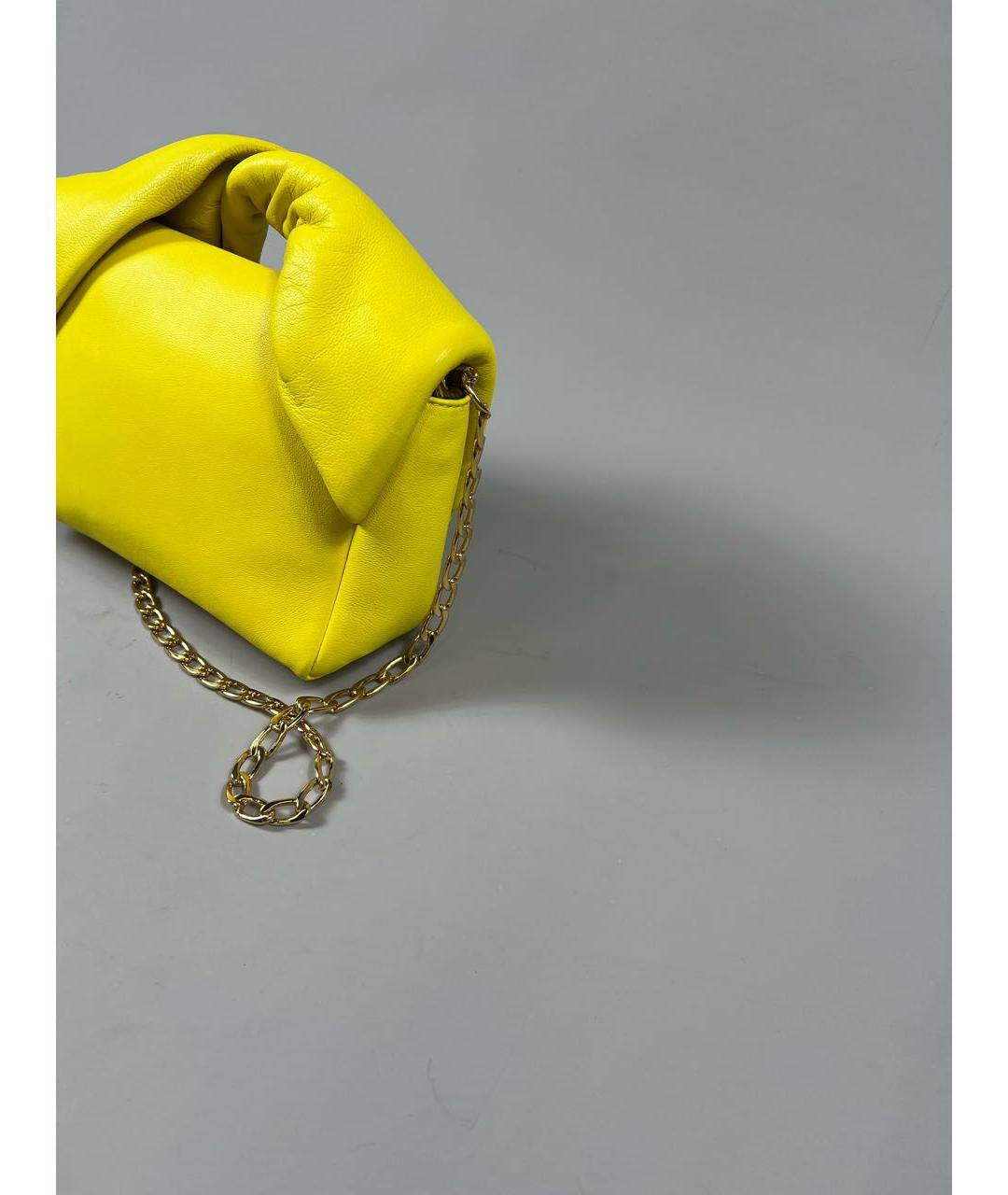 J.W.ANDERSON Желтая кожаная сумка через плечо, фото 7