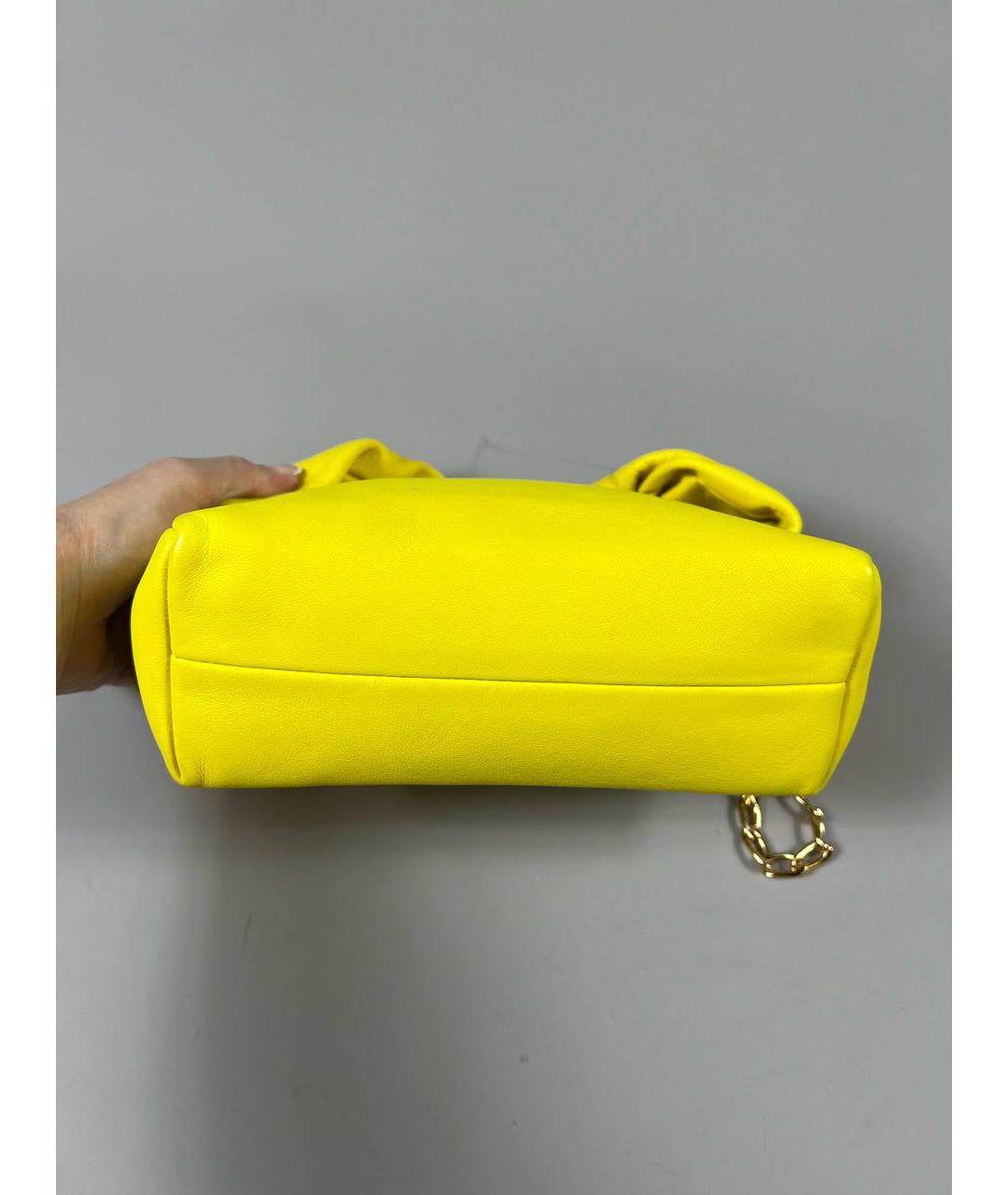 J.W.ANDERSON Желтая кожаная сумка через плечо, фото 6