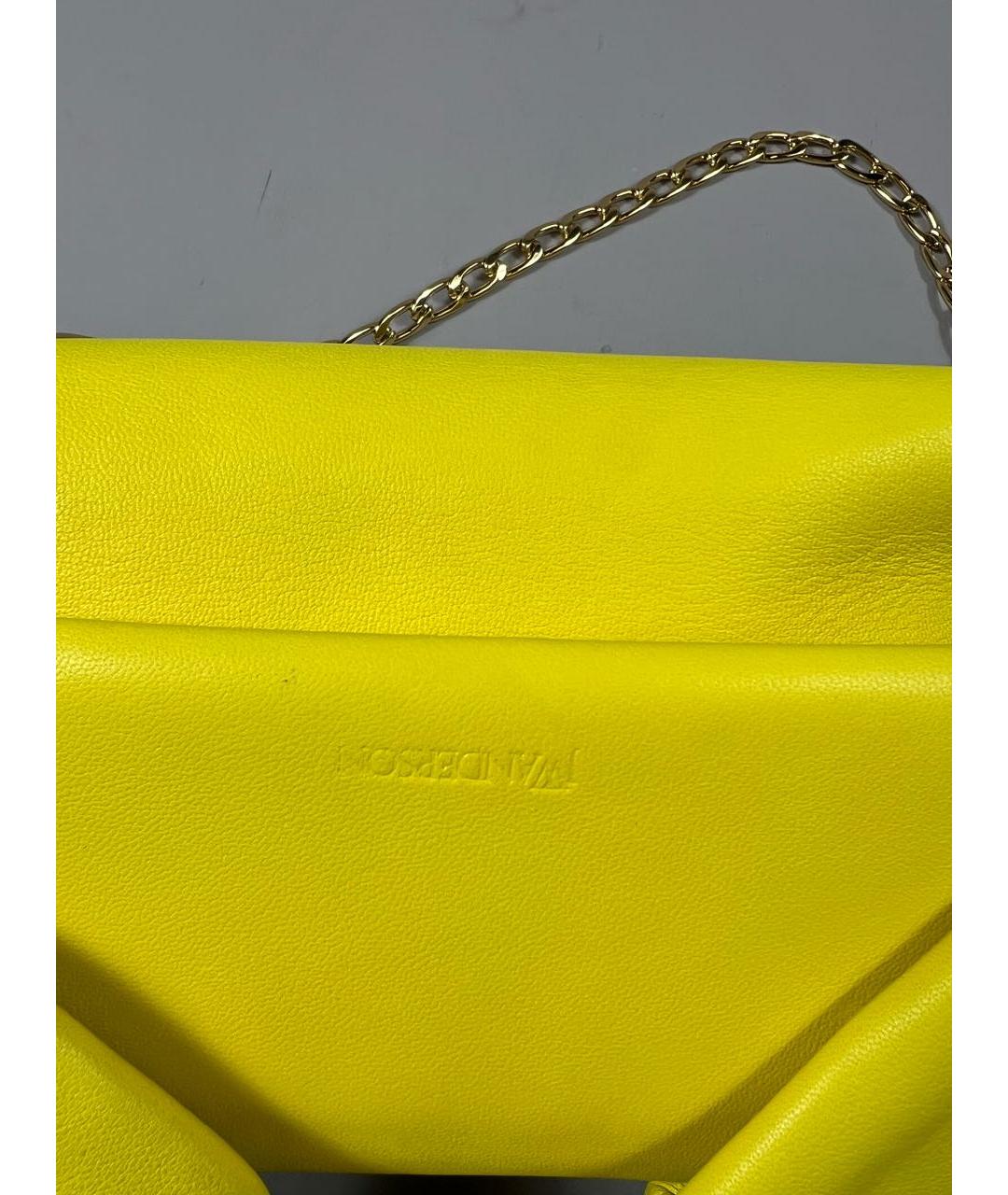 J.W.ANDERSON Желтая кожаная сумка через плечо, фото 5