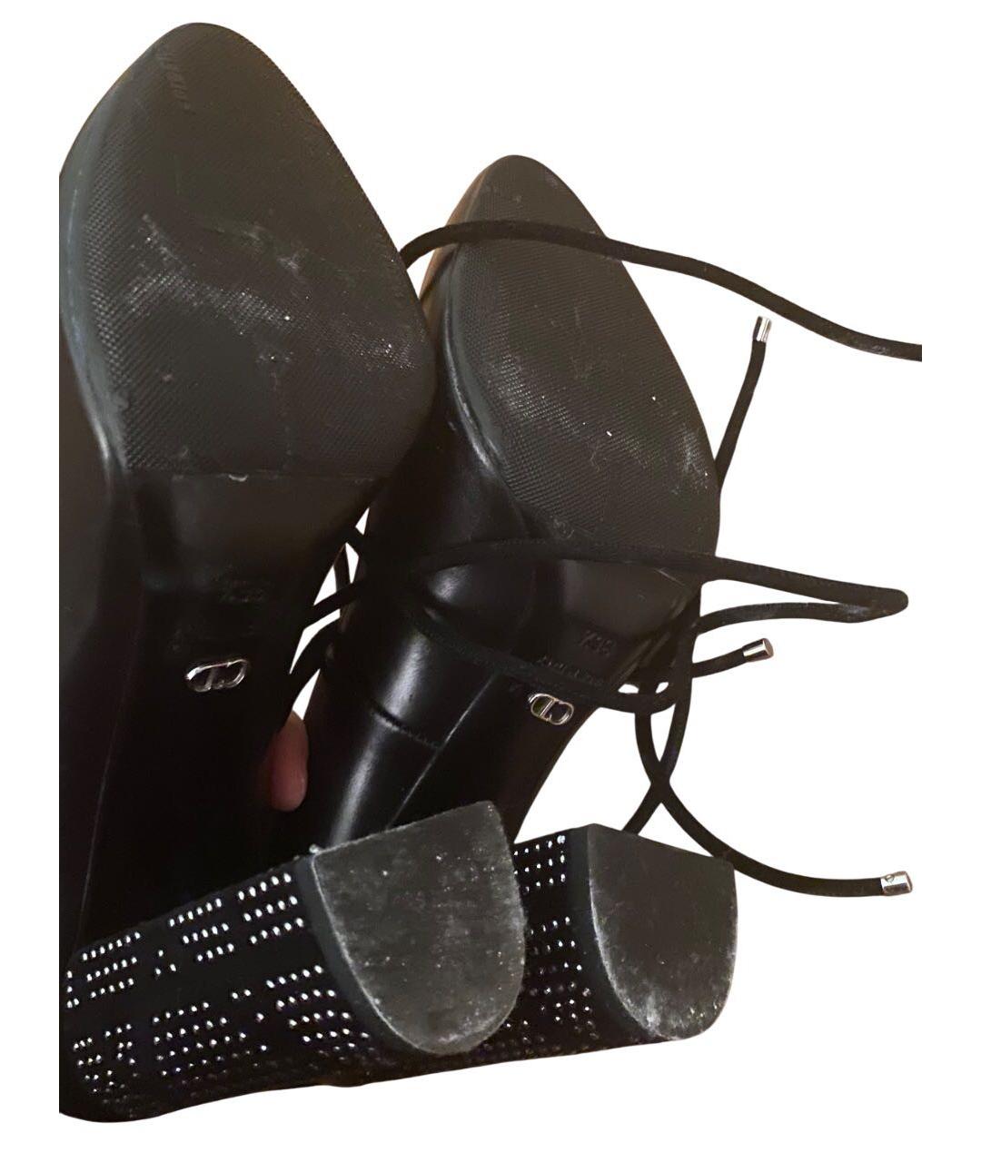 CHRISTIAN DIOR Черные кожаные туфли, фото 7