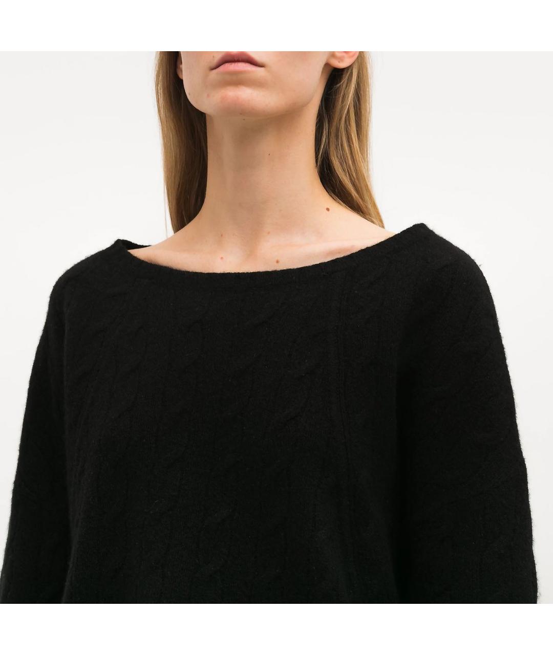 RALPH LAUREN Черный кашемировый джемпер / свитер, фото 3