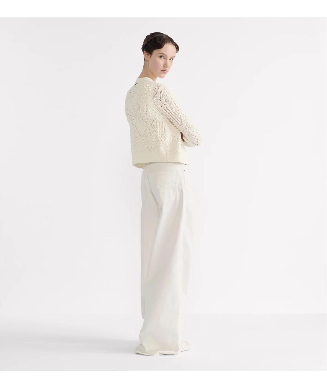 CHRISTIAN DIOR Бежевый хлопковый кардиган, фото 3