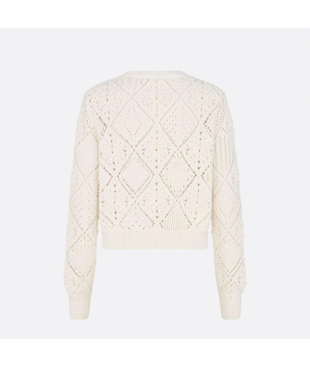 CHRISTIAN DIOR Бежевый хлопковый кардиган, фото 6