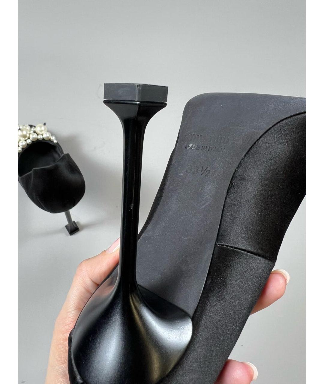 MIU MIU Черные текстильные туфли, фото 6