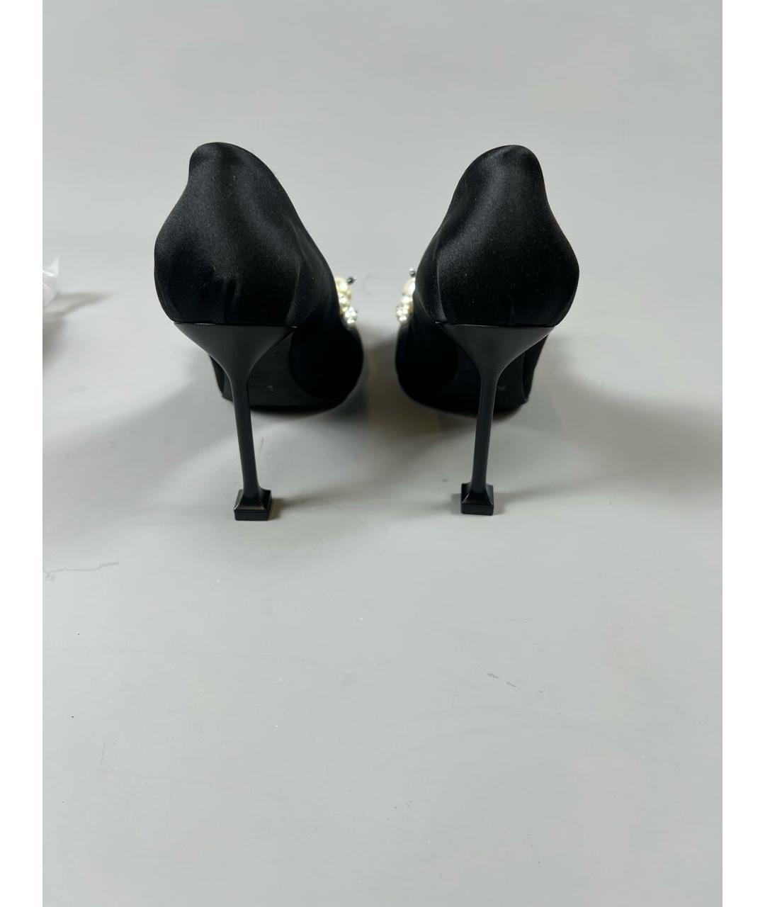 MIU MIU Черные текстильные туфли, фото 4