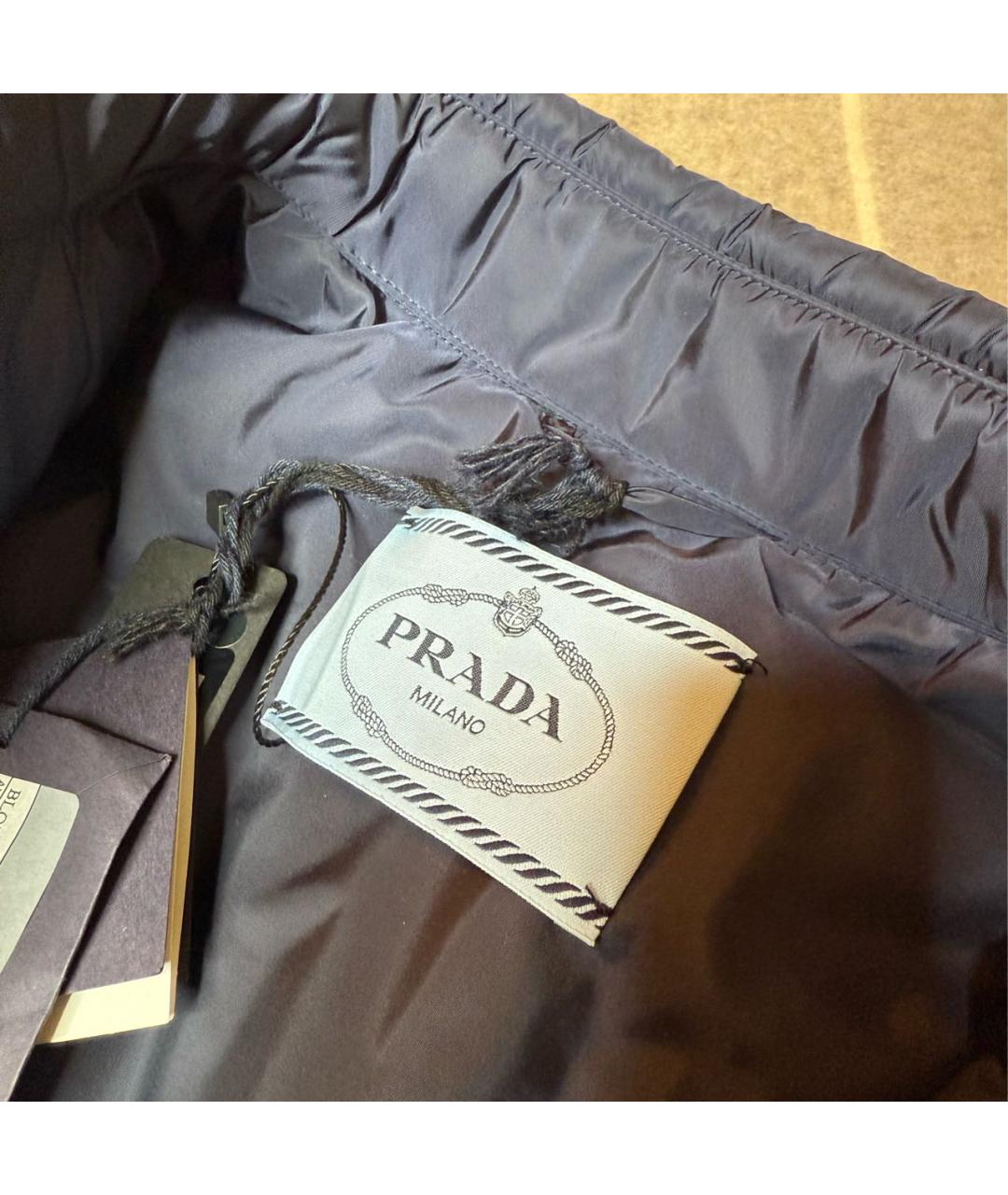 PRADA Темно-синий пуховик, фото 5