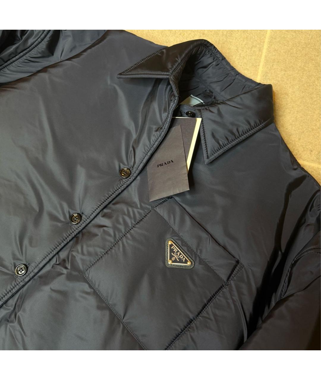 PRADA Темно-синий пуховик, фото 3