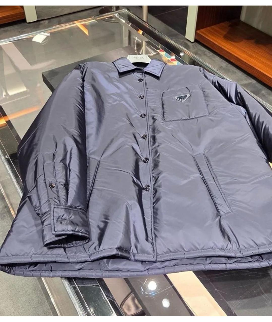 PRADA Темно-синий пуховик, фото 2