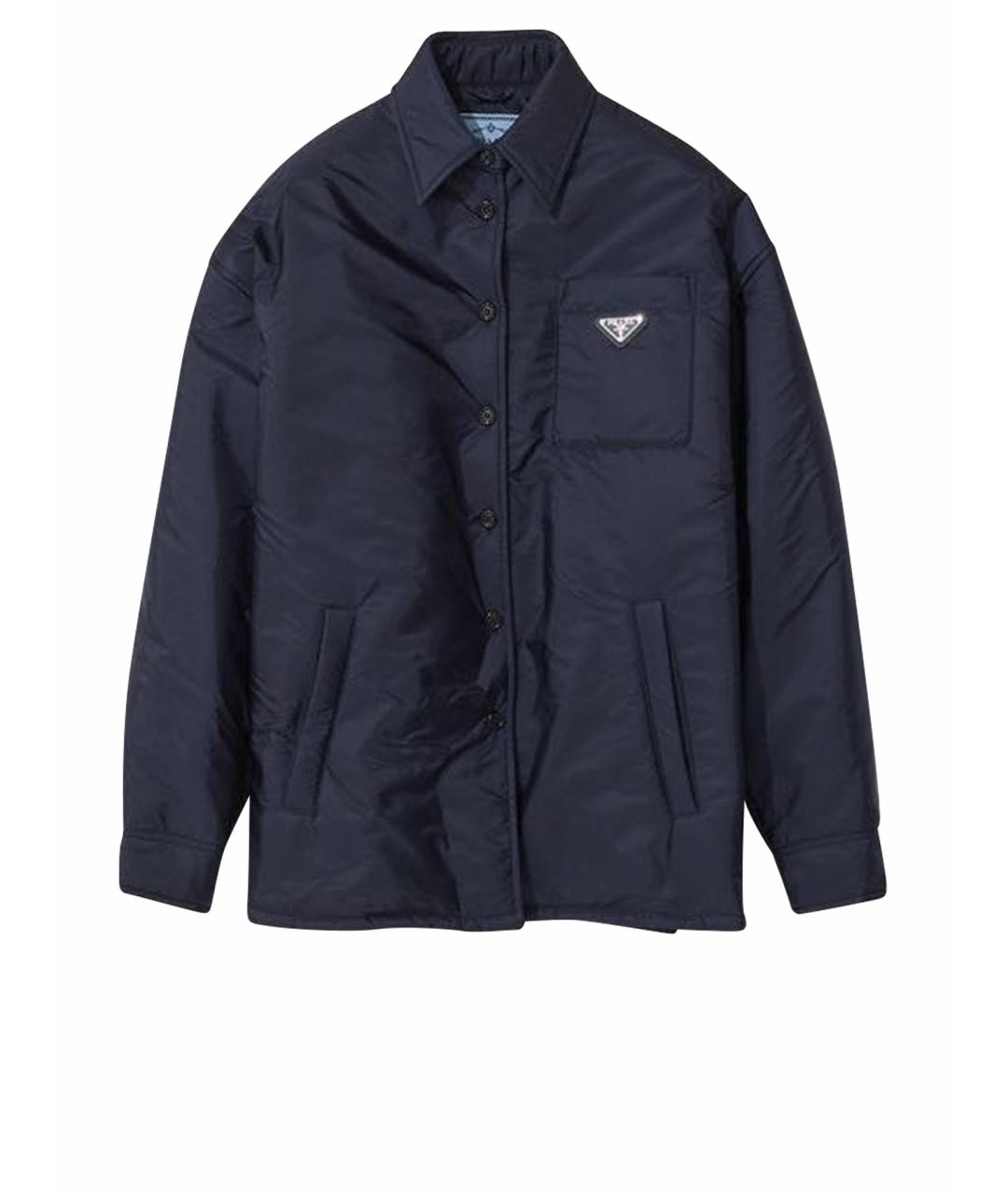 PRADA Темно-синий пуховик, фото 1
