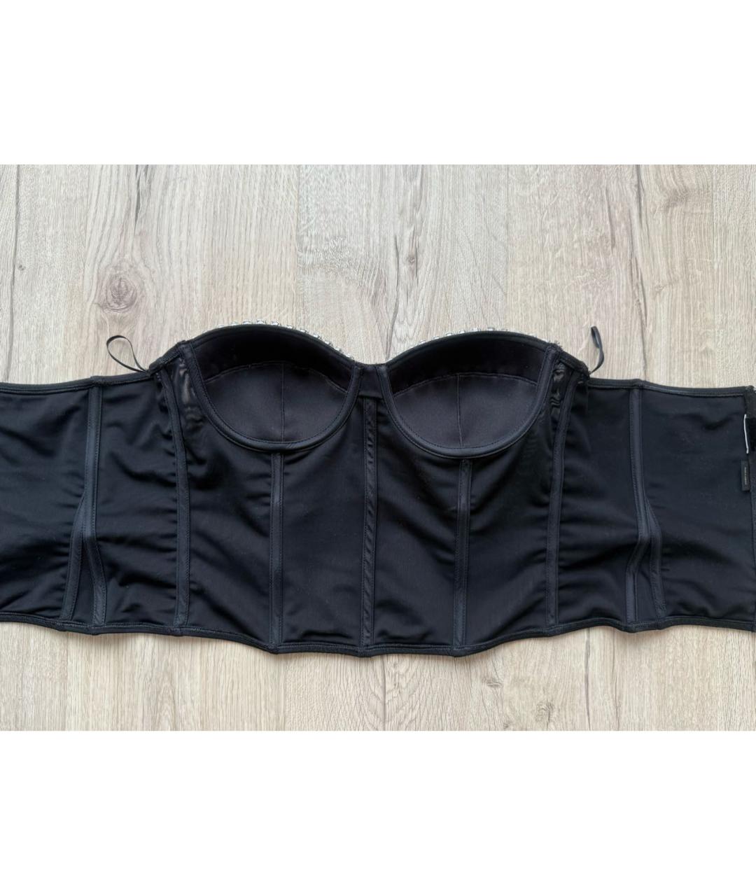 PINKO Черный полиэстеровый корсет, фото 2