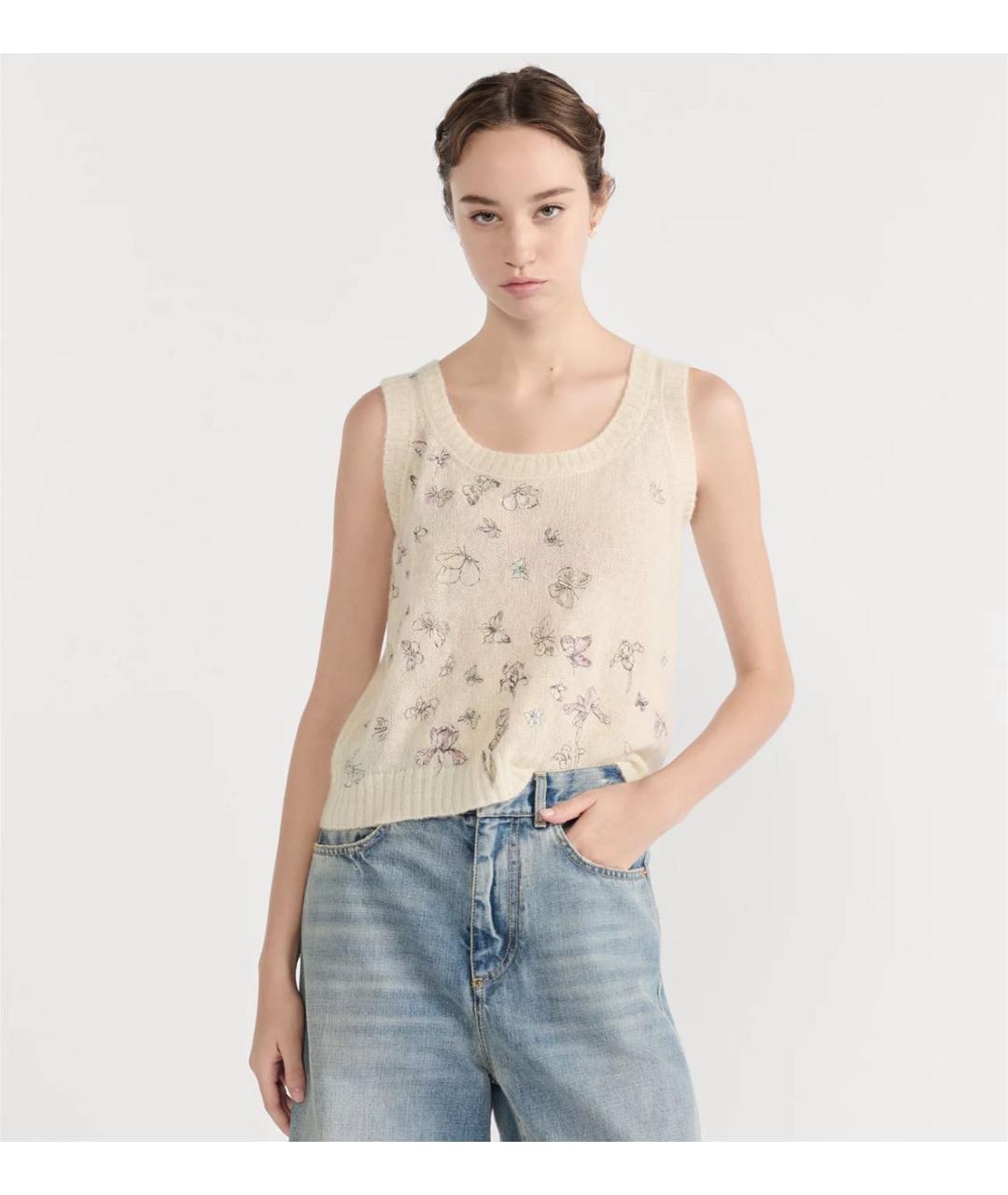 CHRISTIAN DIOR Бежевый кардиган, фото 3