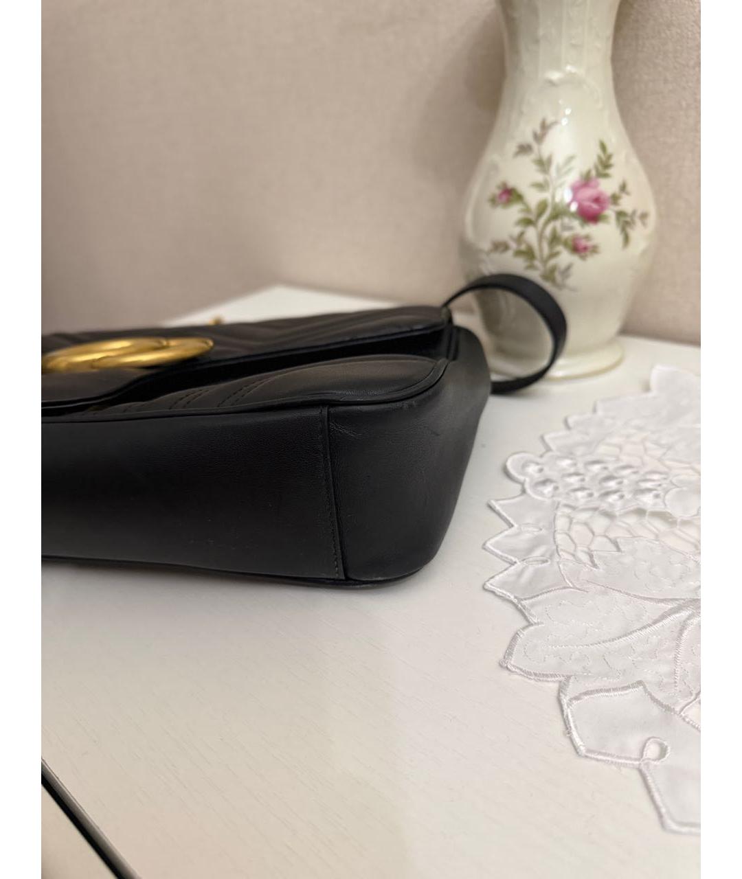 GUCCI Черная кожаная сумка тоут, фото 4