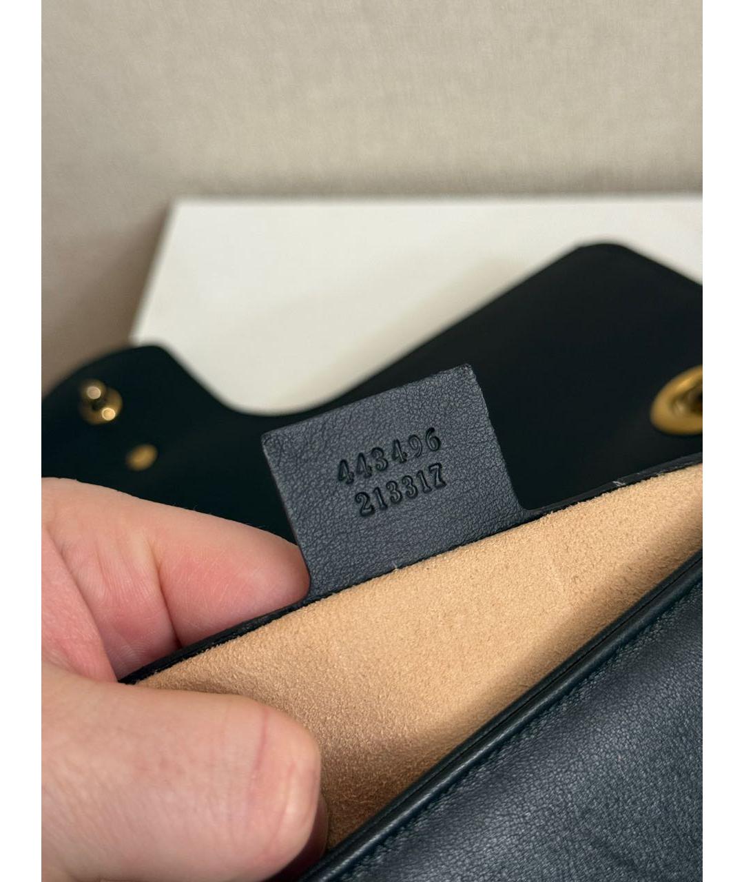 GUCCI Черная кожаная сумка тоут, фото 8