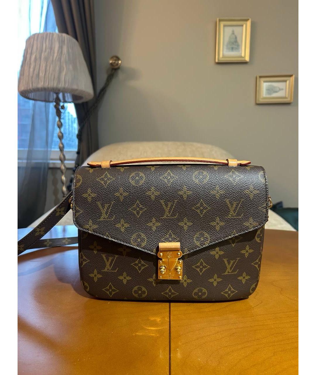 LOUIS VUITTON Коричневая сумка через плечо, фото 6