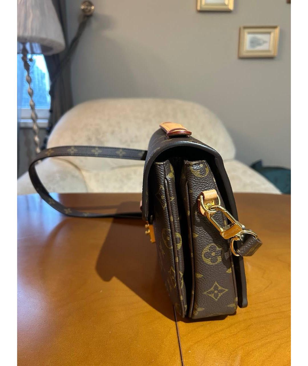 LOUIS VUITTON Коричневая сумка через плечо, фото 4