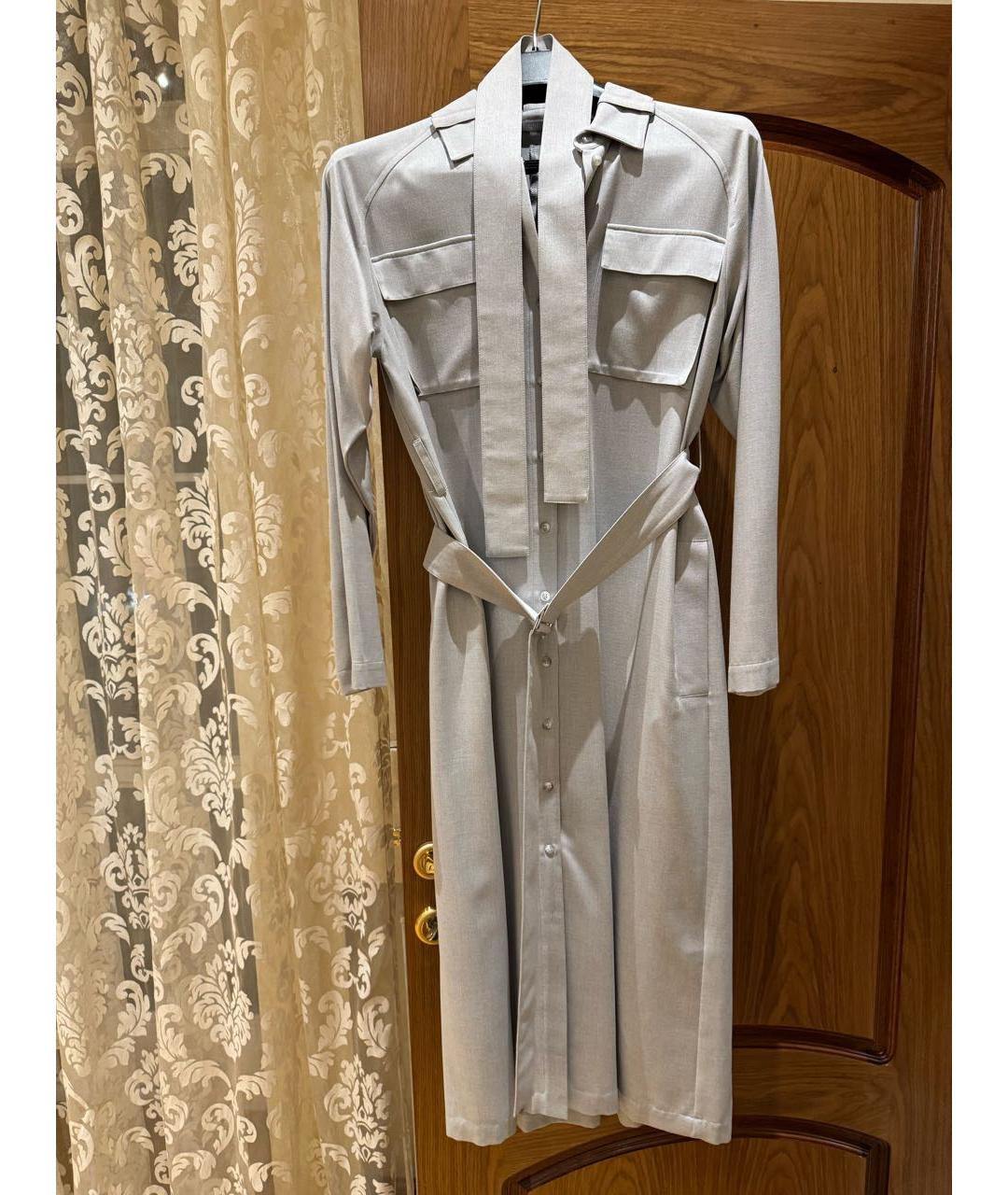 12 STOREEZ Серое полиэстеровое повседневное платье, фото 9