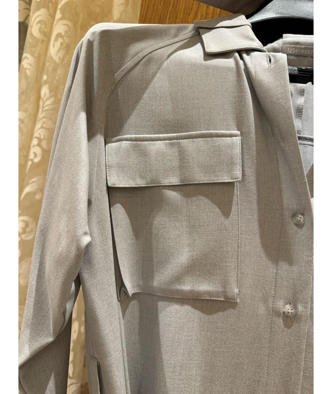 12 STOREEZ Серое полиэстеровое повседневное платье, фото 4