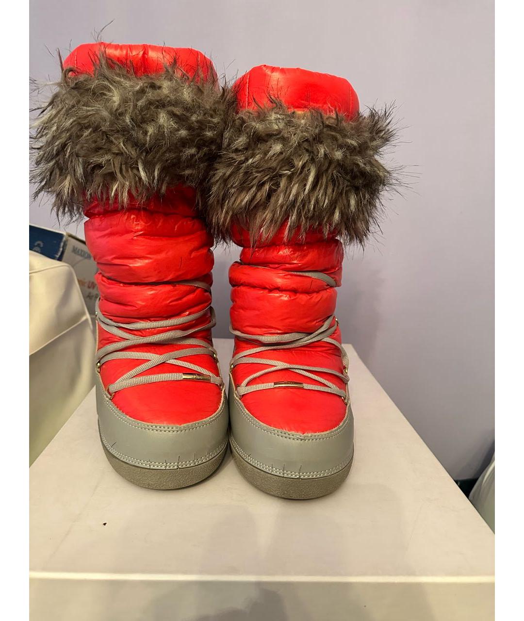 CHRISTIAN DIOR Красные сапоги, фото 2